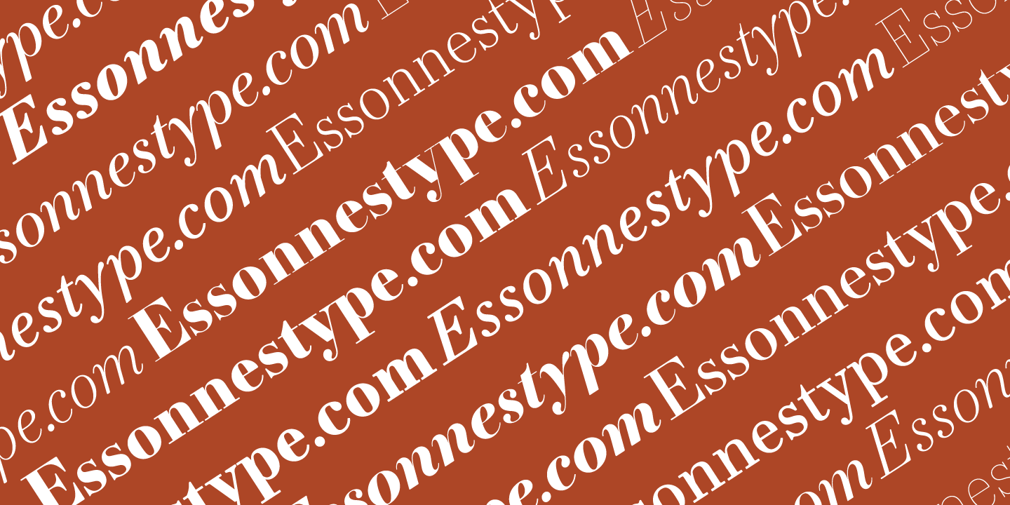 Essonnes Display Light Font preview